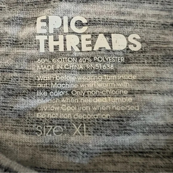 Epic Threads Gray Tee - Picture 2 of 6